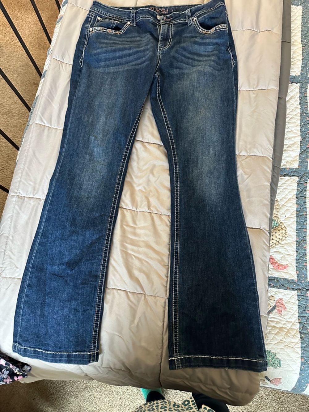 Grace Dark Blue Flare Jeans